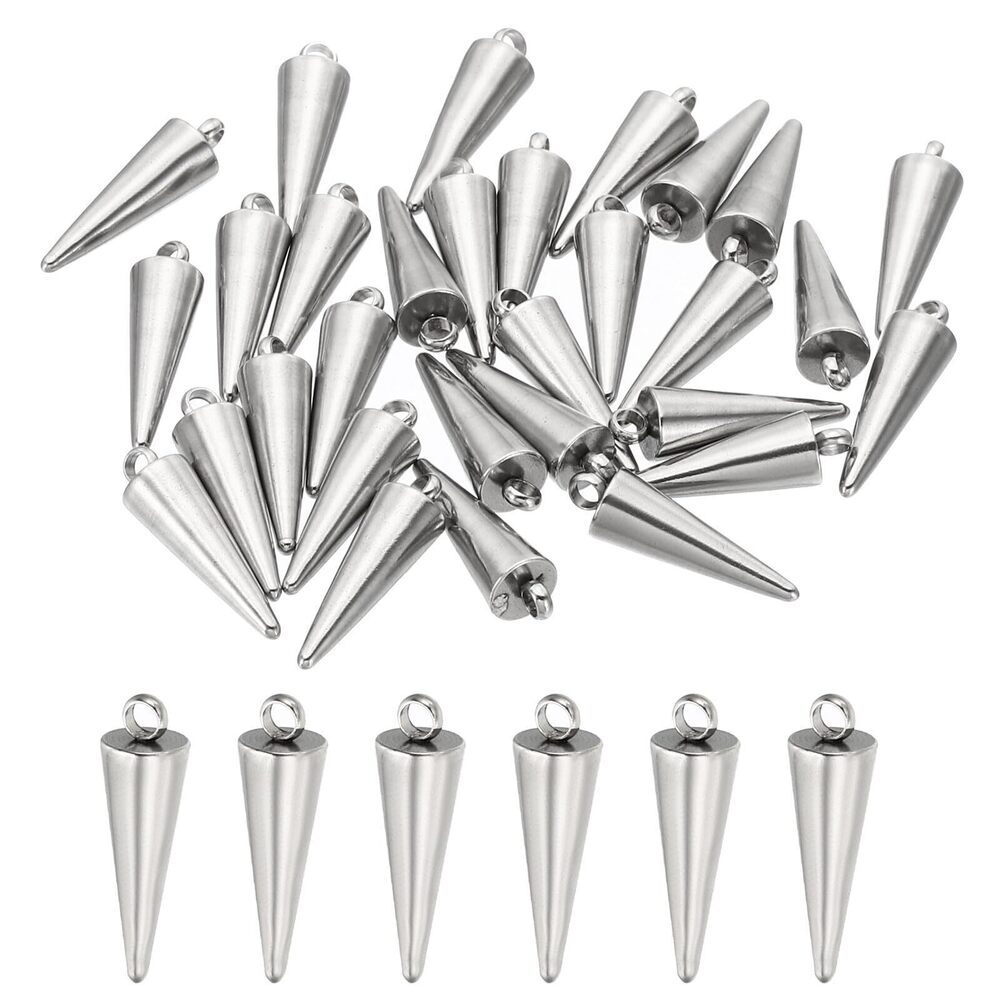 4997 18mm Cone Charm, 30pcs Cone Bracelet Charm Pendants Mini Bulk